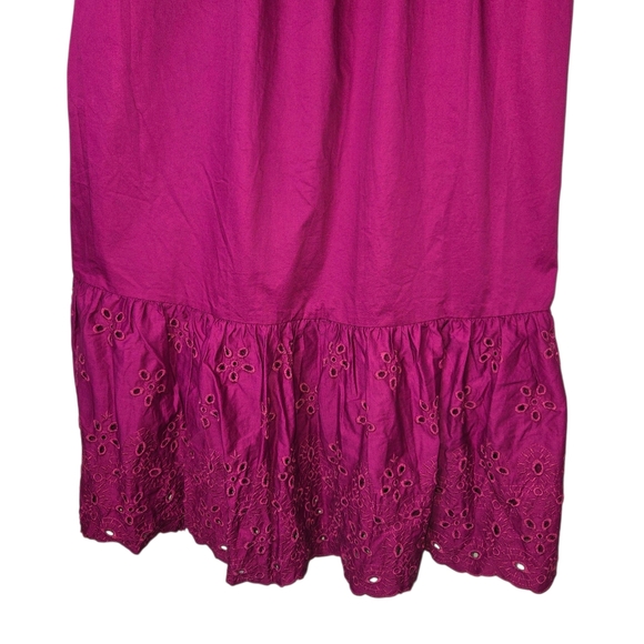 NWT Anthropologie En Saison Barnette Eyelet Puff Sleeve Maxi Dress - Picture 10 of 16